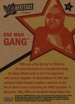 2006 Topps Heritage II WWE #73 One Man Gang  Back