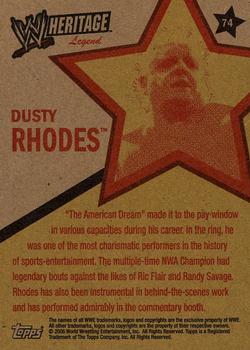 2006 Topps Heritage II WWE #74 Dusty Rhodes  Back