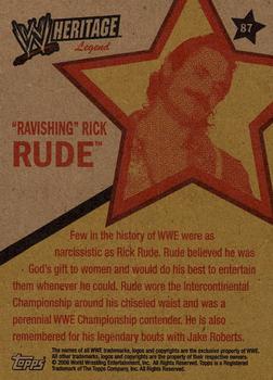 2006 Topps Heritage II WWE #87 Ravishing Rick Rude  Back