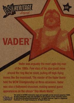 2006 Topps Heritage II WWE #88 Vader  Back