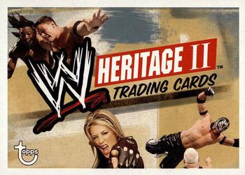 2006 Topps Heritage II WWE #90 Checklist Front