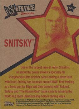 2006 Topps Heritage II WWE #56 Snitsky  Back