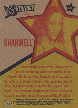 2006 Topps Heritage II WWE #59 Sharmell  Back