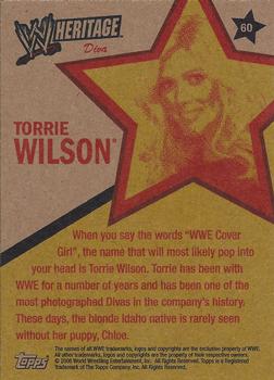 2006 Topps Heritage II WWE #60 Torrie Wilson  Back