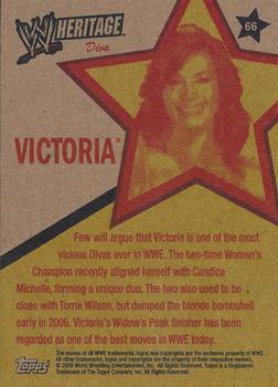 2006 Topps Heritage II WWE #66 Victoria  Back