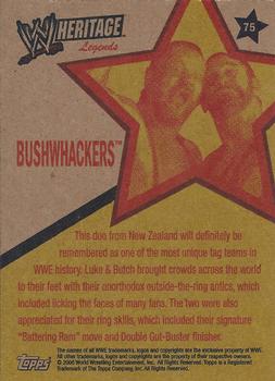 2006 Topps Heritage II WWE #75 Bushwhackers  Back