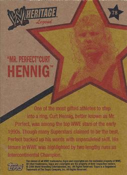 2006 Topps Heritage II WWE #78 Mr. Perfect Curt Hennig  Back