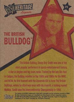 2006 Topps Heritage II WWE #79 The British Bulldog  Back