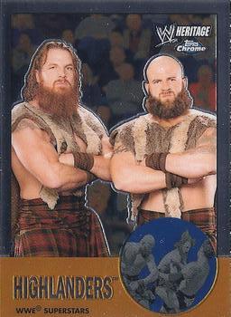 2007 Topps Chrome Heritage II WWE #5 Highlanders Front