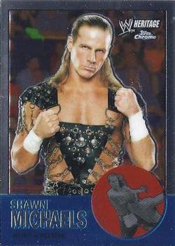 2007 Topps Chrome Heritage II WWE #26 Shawn Michaels Front