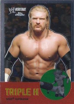 2007 Topps Chrome Heritage II WWE #27 Triple H Front