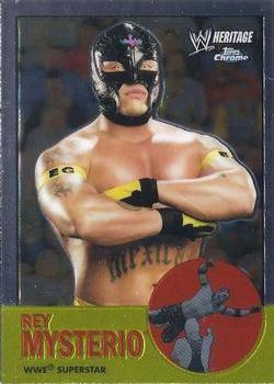 2007 Topps Chrome Heritage II WWE #45 Rey Mysterio Front