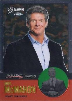 2007 Topps Chrome Heritage II WWE #54 Vince McMahon Front