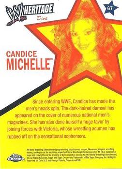 2007 Topps Chrome Heritage II WWE #67 Candice Michelle Back