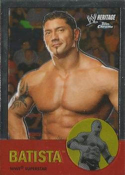 2007 Topps Chrome Heritage II WWE #2 Batista Front