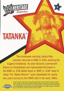 2007 Topps Chrome Heritage II WWE #4 Tatanka Back