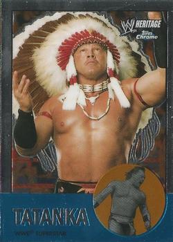 2007 Topps Chrome Heritage II WWE #4 Tatanka Front
