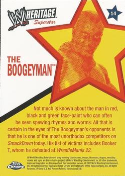2007 Topps Chrome Heritage II WWE #14 The Boogeyman Back