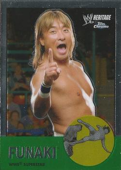 2007 Topps Chrome Heritage II WWE #35 Funaki Front