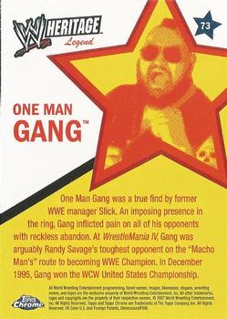 2007 Topps Chrome Heritage II WWE #73 One Man Gang Back