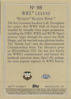 2007 TOPPS HERITAGE III WWE # 1 "ROWDY" RODDY PIPER ALLEN & GINTER LEGENDS 