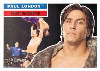 2005 Topps Heritage WWE #5 Paul London Front