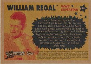 2005 Topps Heritage WWE #54 William Regal Back