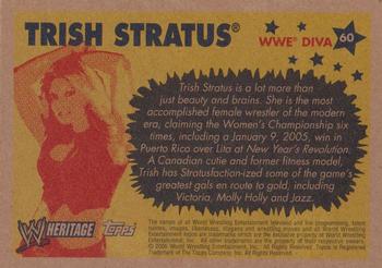 2005 Topps Heritage WWE #60 Trish Stratus Back