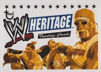 2005 Topps Heritage WWE #90 Checklist Front