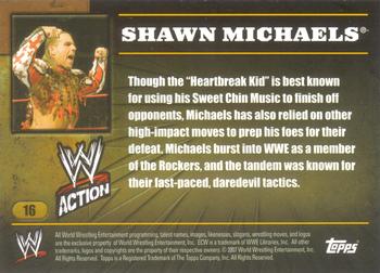 2007 Topps Action WWE #16 Shawn Michaels Back