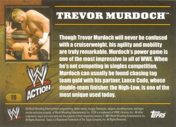 2007 Topps Action WWE #19 Trevor Murdoch Back