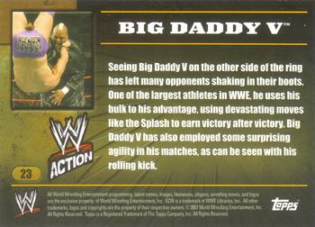 2007 Topps Action WWE #23 Big Daddy V Back