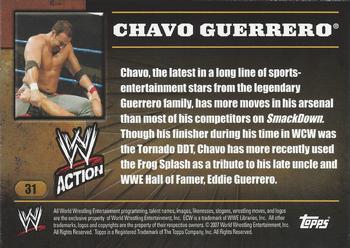 2007 Topps Action WWE #31 Chavo Guerrero Back
