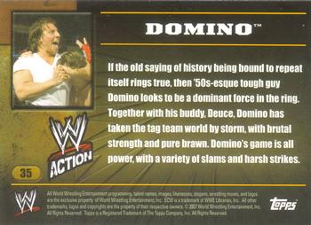 2007 Topps Action WWE #35 Domino Back