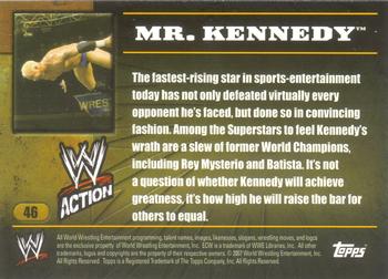 2007 Topps Action WWE #46 Mr. Kennedy Back