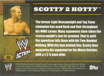 2007 Topps Action WWE #49 Scotty 2 Hotty Back