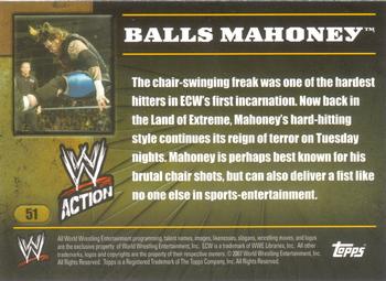2007 Topps Action WWE #51 Balls Mahoney Back