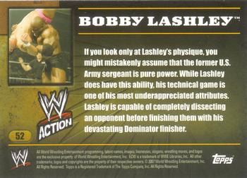 2007 Topps Action WWE #52 Bobby Lashley Back