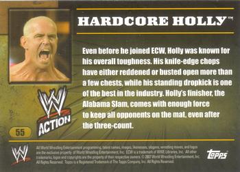 2007 Topps Action WWE #55 Hardcore Holly Back