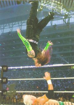 2007 Topps Action WWE #76 Money In The Bank Ladder Match Front