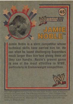 2007 Topps Heritage III WWE #45 Jamie Noble  Back