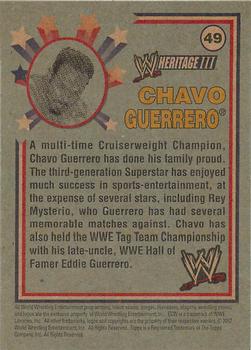 2007 Topps Heritage III WWE #49 Chavo Guerrero  Back