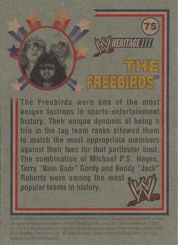 2007 Topps Heritage III WWE #75 The Freebirds  Back