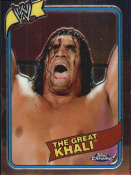 2008 Topps Chrome Heritage III WWE #5 The Great Khali  Front