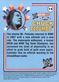 2008 Topps Chrome Heritage III WWE #15 Chuck Palumbo  Back