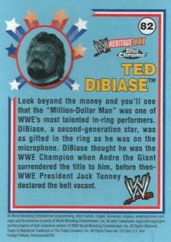 2008 Topps Chrome Heritage III WWE #82 Ted Dibiase  Back