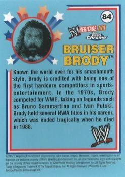 2008 Topps Chrome Heritage III WWE #84 Bruiser Brody  Back