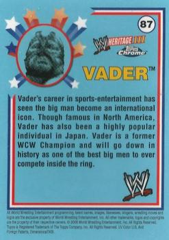 2008 Topps Chrome Heritage III WWE #87 Vader  Back