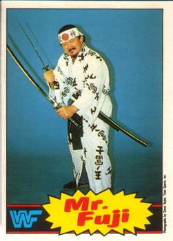 1985 O-Pee-Chee WWF Pro Wrestling Stars #17 Mr. Fuji Front