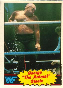1985 O-Pee-Chee WWF George The Animal Steele #55 PSA 9 